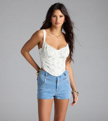 Forever Staple Mid-Rise Denim Shorts