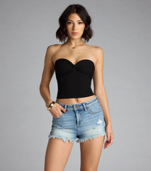 Sun's Out, Shorts On High-Rise Denim Shorts