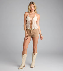 Legs for Days Mid-Rise Pocket Denim Shorts