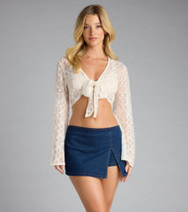 Definite Perfection Denim Mid Rise Skort