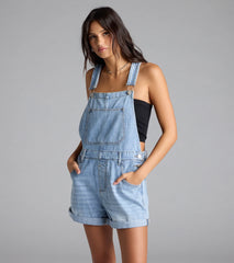 Cute Classic Denim Shortall