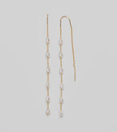 Dainty Chic Pearl Chain Threader Earrings