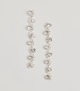 Elegant And Chic Rhinestone Duster Earrings