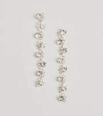 Elegant And Chic Rhinestone Duster Earrings