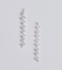Unforgettable Luxe Rhinestone Linear Earrings