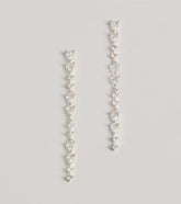 Sparkling Elegance Rhinestone Linear Earrings
