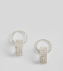 Encircled Luxe Rhinestone Drop Earrings