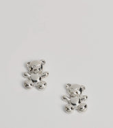 Looking Adorable Teddy Bear Stud Earrings