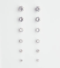 Cubic Zirconia Studs Set