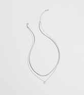 Simple Touch Rhinestone Layered Necklace