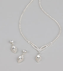 Elegance in Every Drop Necklace and Earrings Set