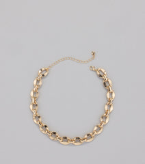 Luxe Statement Chunky Chain Necklace