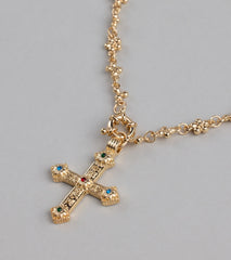 True Grace Layered Cross Necklace