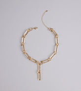 Link Up Luxe Lariat Statement Necklace