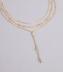 Best Version Rhinestone Layered Necklace