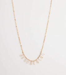 Instant Elevation Cubic Zirconia Charm Necklace