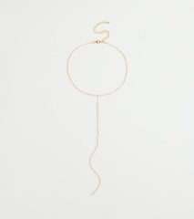 Glam Allure Cubic Zirconia Long Lariat Necklace