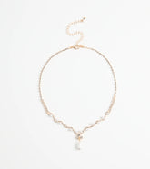 Chic Elegance Rhinestone And Pearl Necklace