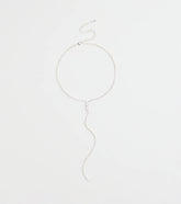 Chic Cubic Zirconia Choker Lariat Necklace