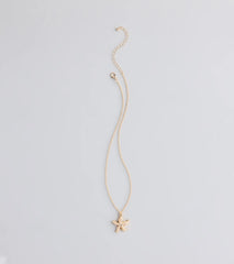 Coastal Chic Starfish Charm Necklace