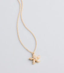 Coastal Chic Starfish Charm Necklace