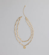 Level Up Layered Paperclip Chain Necklace
