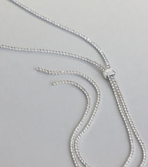 Elegant Rhinestone Long Necklace
