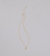 Dainty Heart Lock Charm Layered Necklace