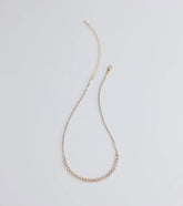 Hidden Gem Rhinestone Bar Necklace