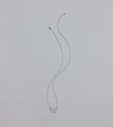 Chic Perfection Cubic Zirconia Bow Necklace