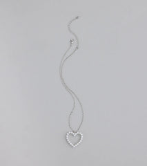 Capture Hearts Pearl Charm Necklace