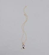 Southern Charm Faux Fur Cowboy Boot Necklace