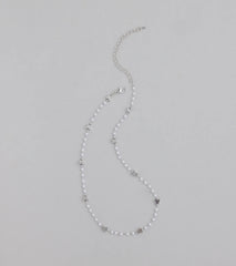 Cute Dainty Butterfly Pearl Beaded Necklace