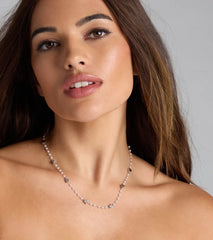 Cute Dainty Butterfly Pearl Beaded Necklace