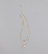 From The Heart Bow Layered Necklace