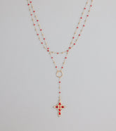 Bless Your Drama Layered Cross Necklace