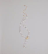 Pretty Please Bow and Pearl Necklace