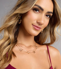 Just Bloomed Floral Layered Necklace