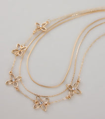Just Bloomed Floral Layered Necklace