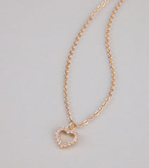 Heart For Sparkle Cubic Zirconia Necklace