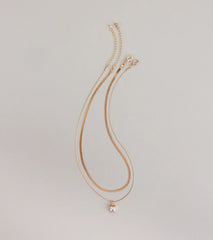 Glow Moment Layered Rhinestone Necklace