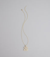 Lucky Sparkle 26 Rhinestone Charm Necklace