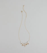 Seas the Moment Faux Pearl Charm Necklace