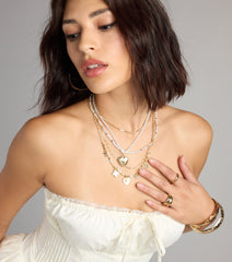 Charm School Layered Bead Necklace