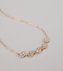 Lucky Girl Energy Clover Charm Necklace