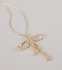 Put a Bow on It Chain Necklace