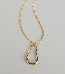 Molten Glow Pendant Necklace