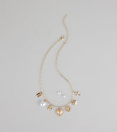 Sweet on You Charm Necklace And Heart Studs