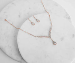 Teardrop Rhinestone Set