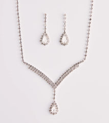 Teardrop Rhinestone Set